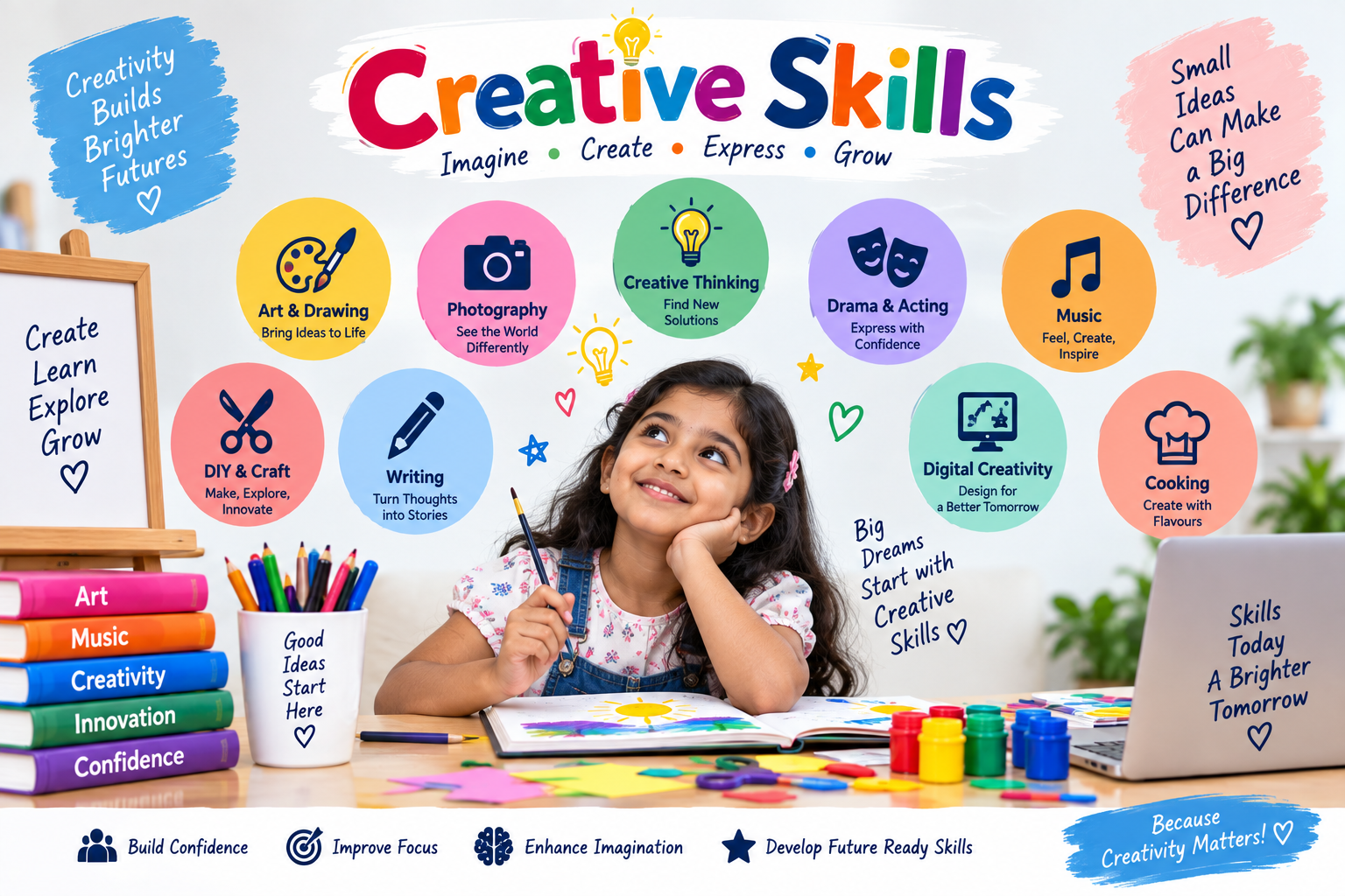 Creative skills classes for students with personalized learning and activity-based education